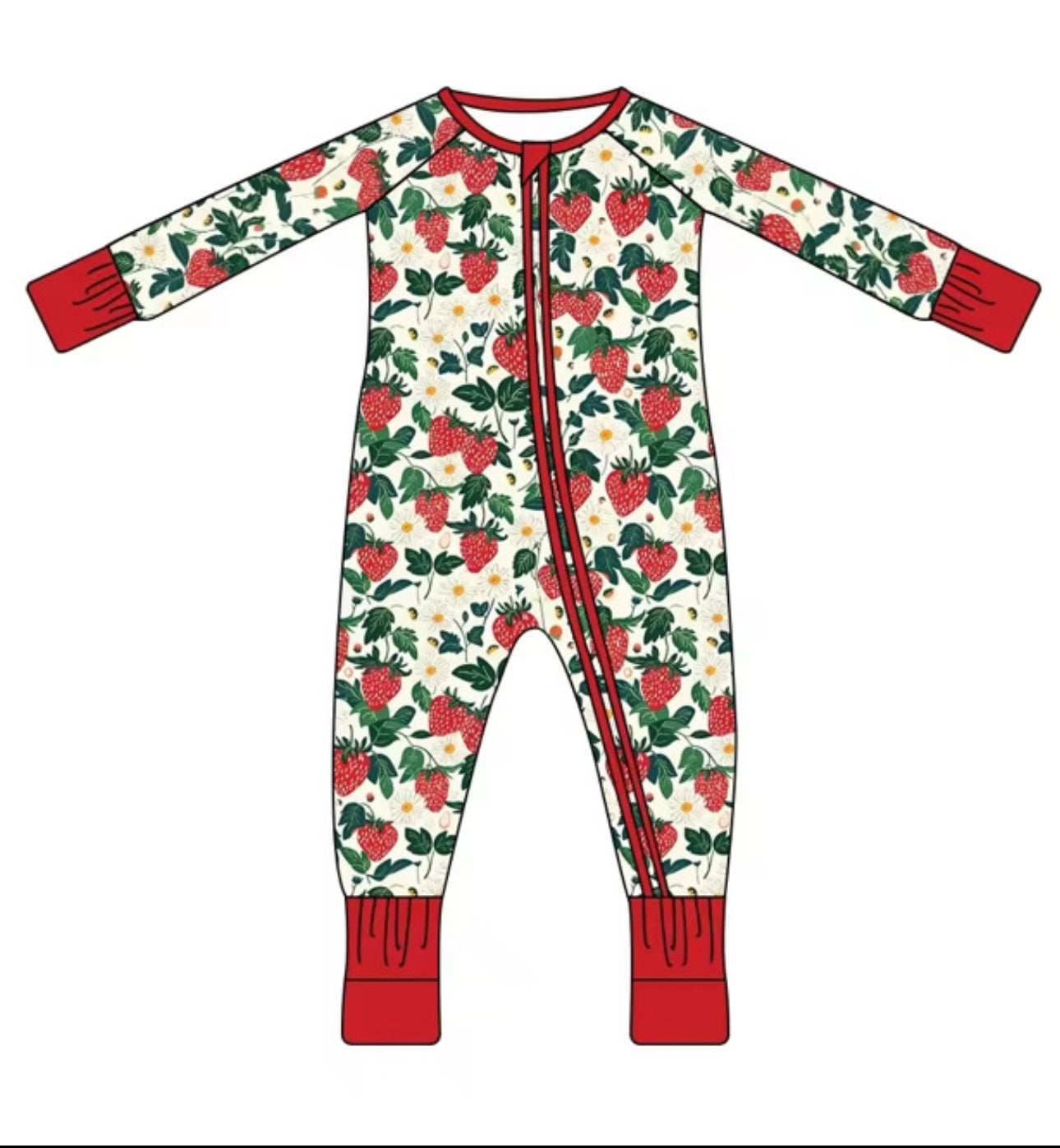 Strawberry Patch Convertible Romper