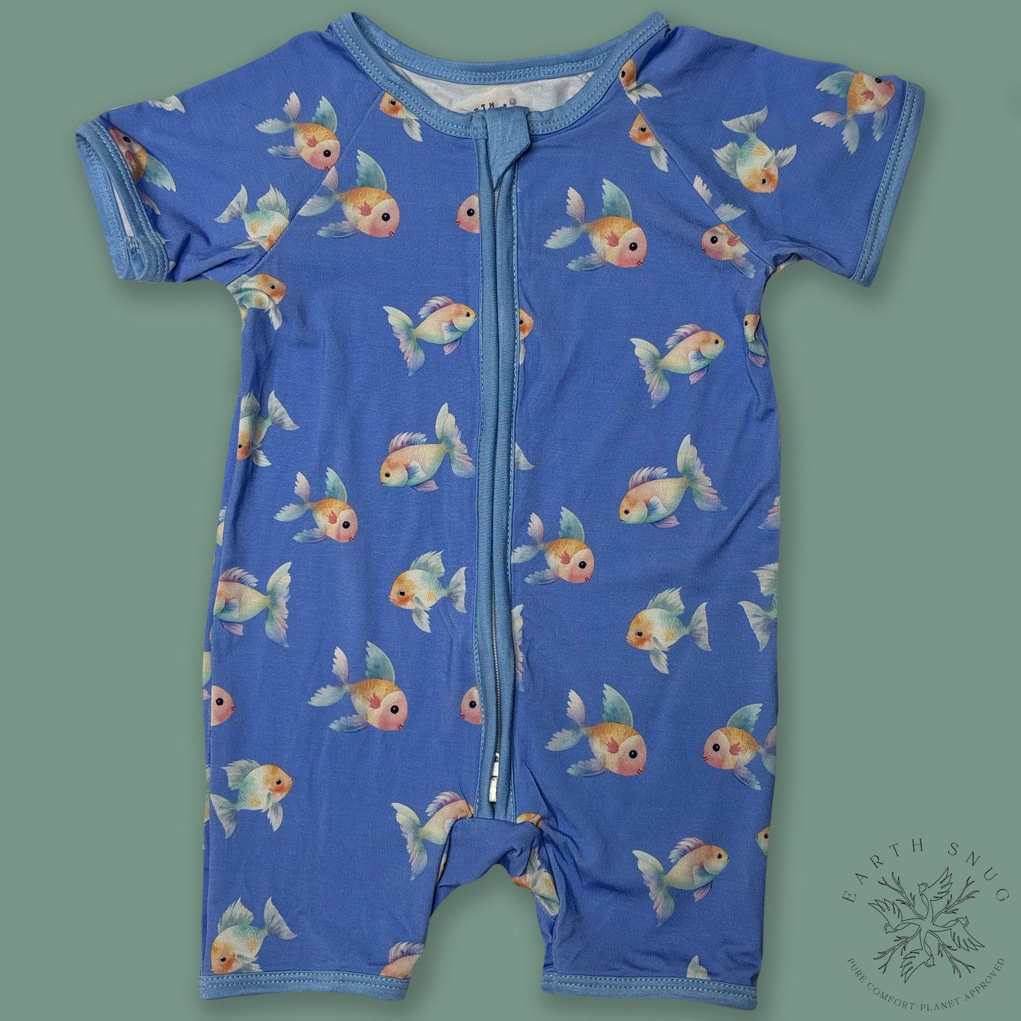 RAINBOW FISH SHORTY ROMPER