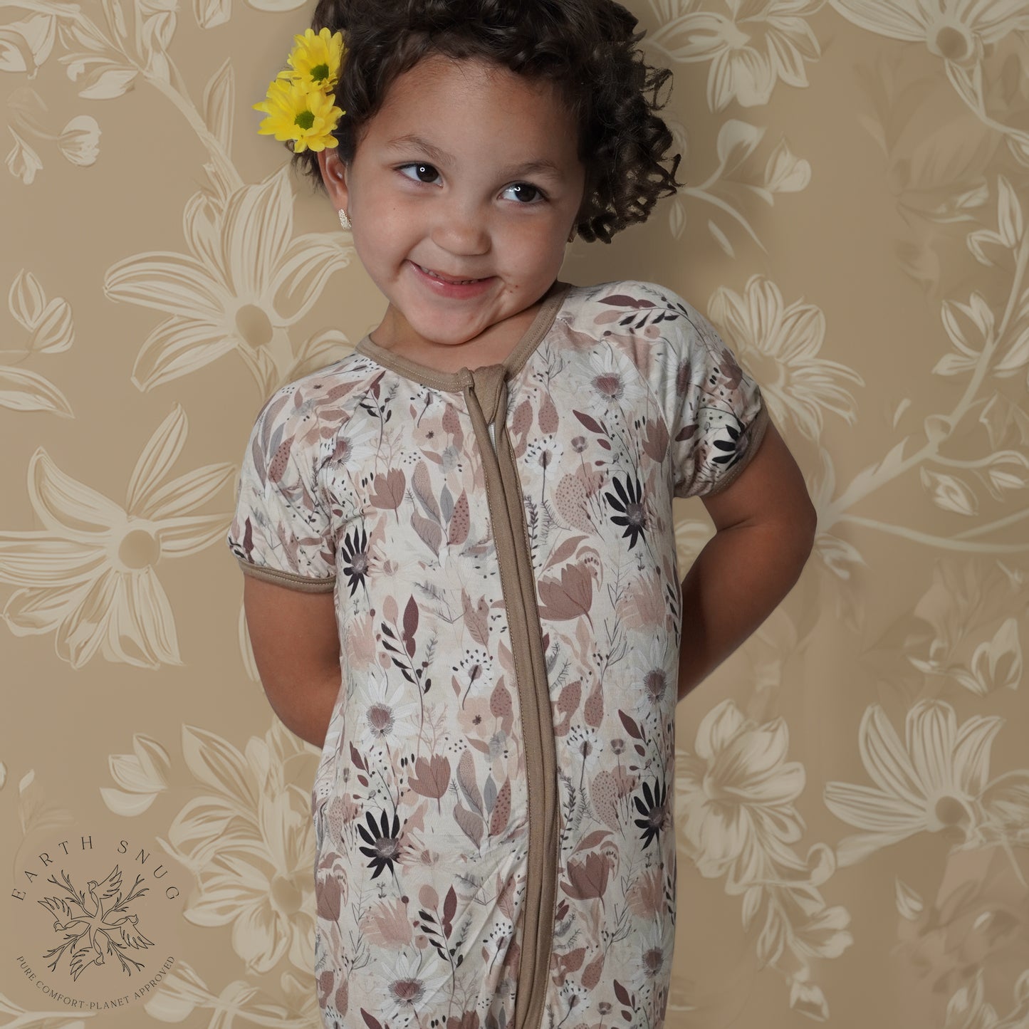 AUTUMN BLOOM SHORTY ROMPER