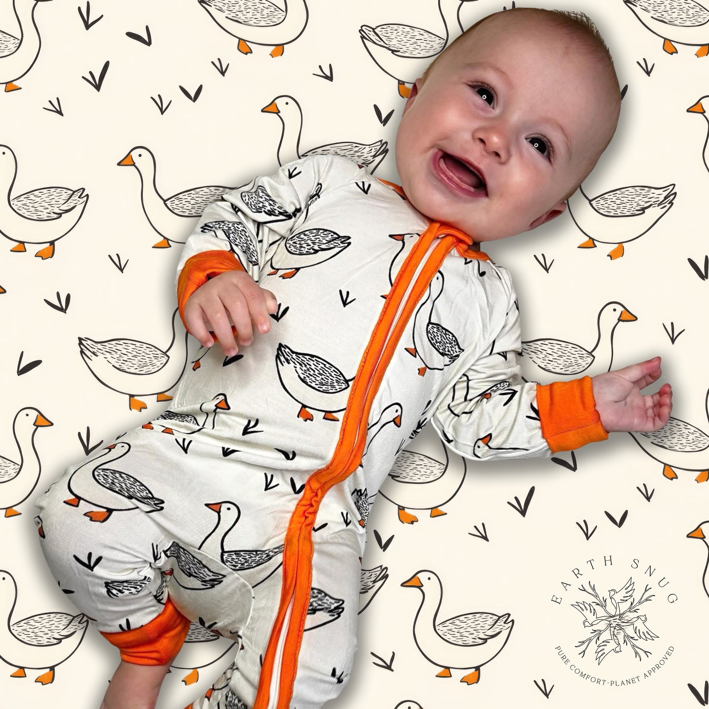 GOOSE TRACKS CONVERTIBLE ROMPER