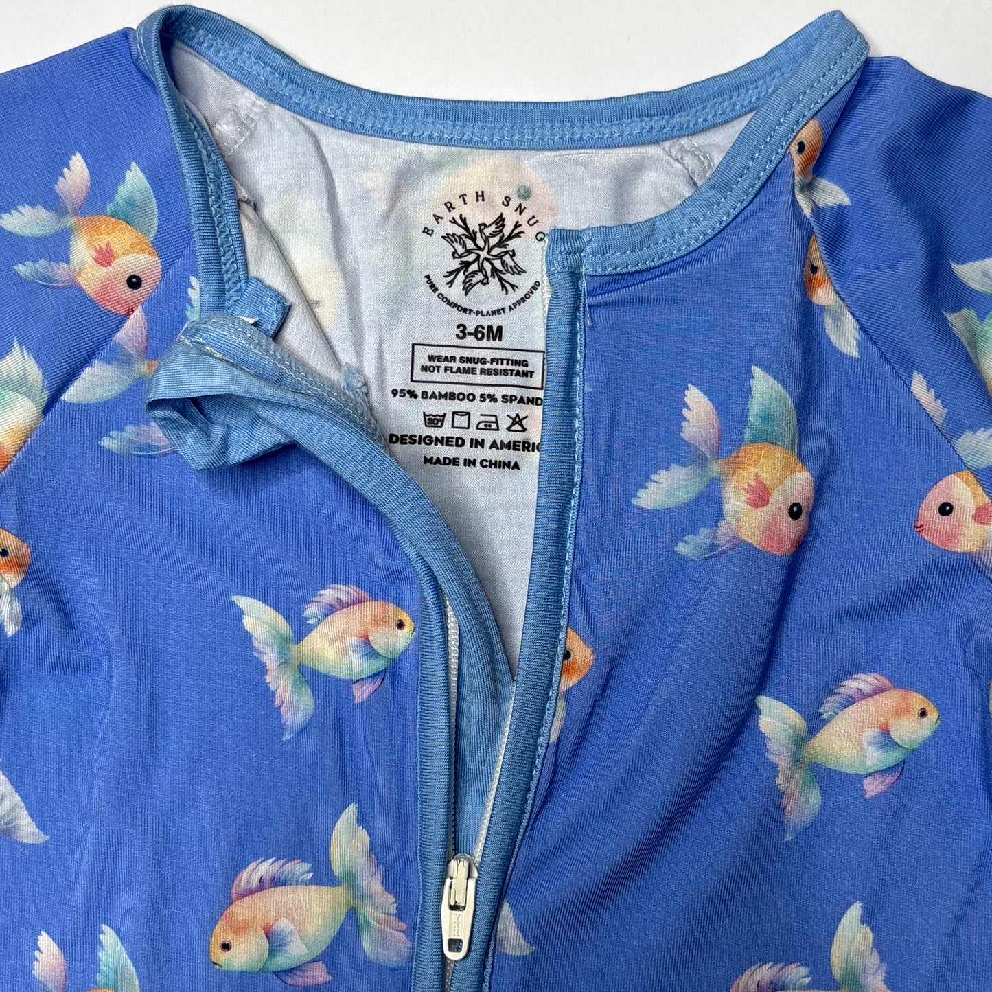 RAINBOW FISH SHORTY ROMPER